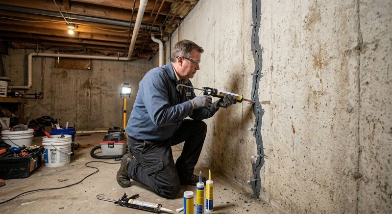 Basement Crack Repair in Blue Ridge, GA