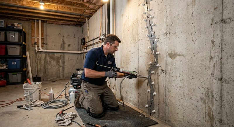 Basement Crack Repair in Blue Ridge, GA