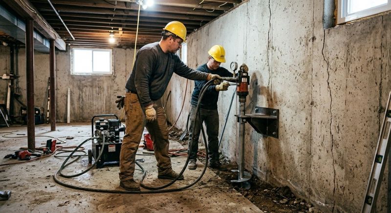 Basement Stabilization in Blue Ridge, GA