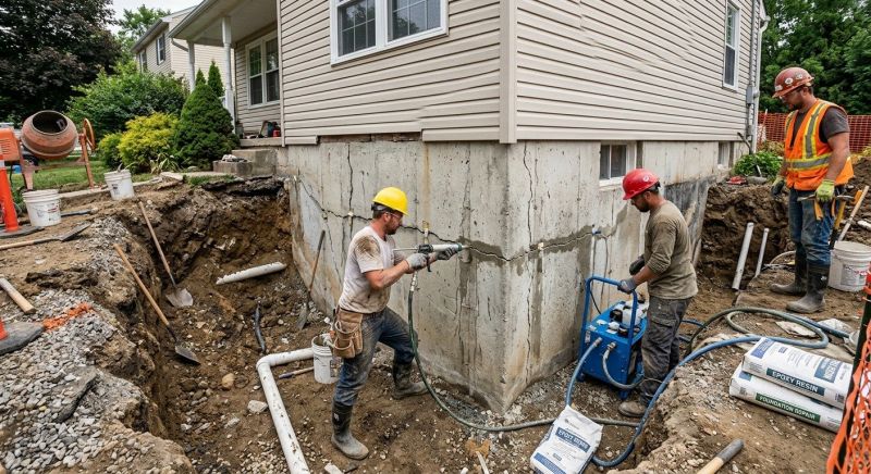 Cracked Foundation Repair in Fannin County, GA