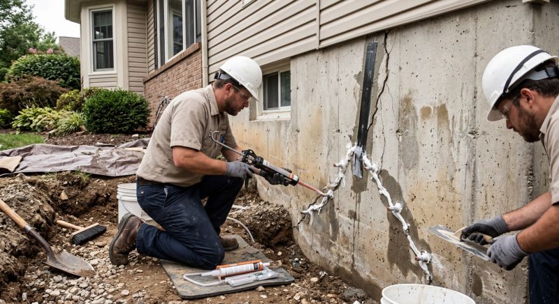 Cracked Foundation Repair in Mc Caysville, GA