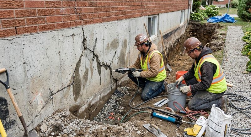 Cracked Foundation Repair in Union County, GA