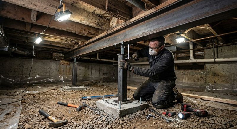 Crawlspace Structural Repair in Blue Ridge, GA