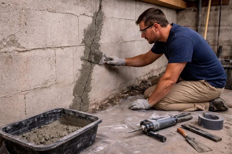 Foundation Crack Repair in East Ellijay, GA