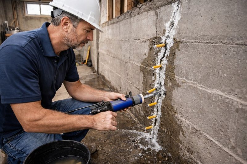 Foundation Crack Sealing in Blue Ridge, GA