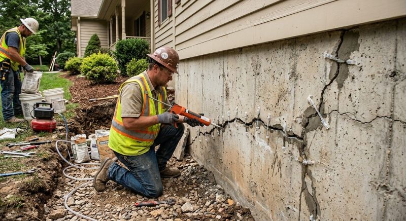 Foundation Crack Sealing in Blue Ridge, GA