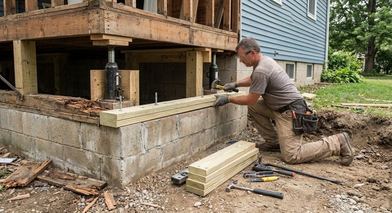 House Foundation Repair in East Ellijay, GA