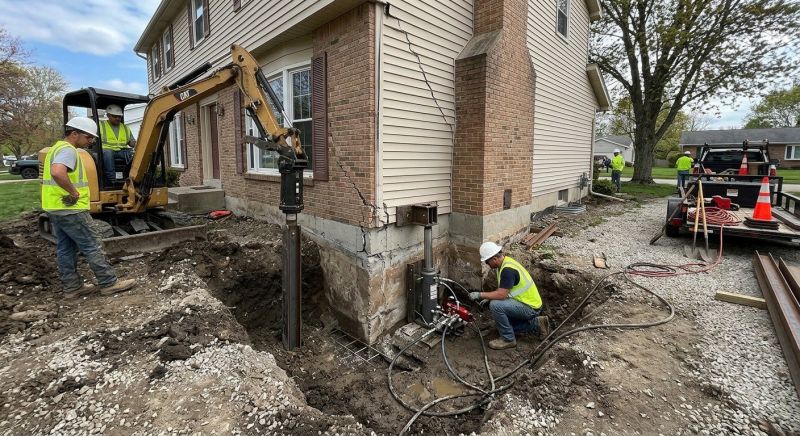 Sinking Foundation Repair in East Ellijay, GA