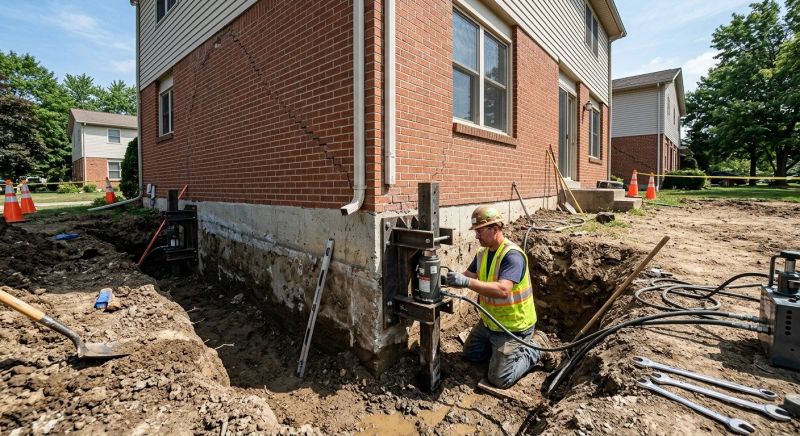 Sinking Foundation Repair in Blue Ridge, GA