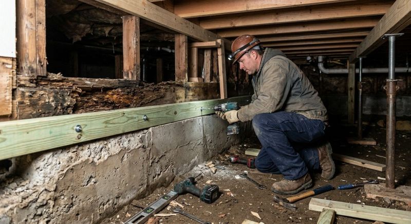 Sinking Foundation Repair in Morganton, GA