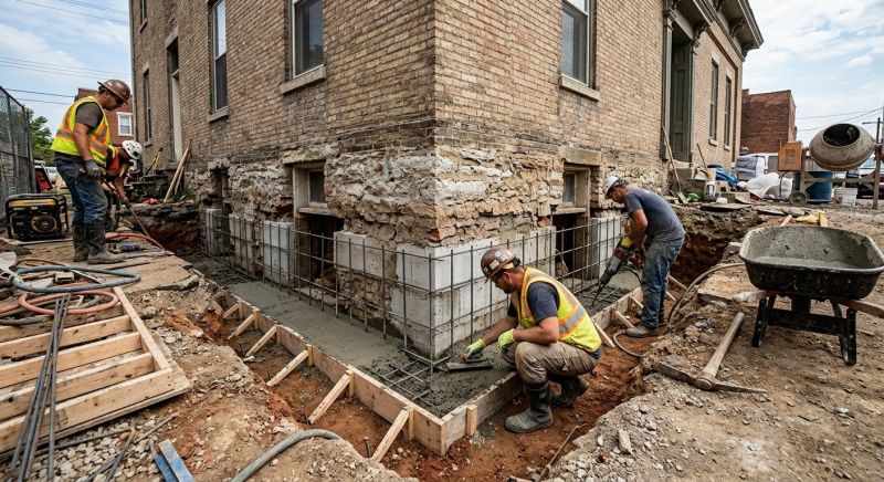 Structural Underpinning in Blue Ridge, GA